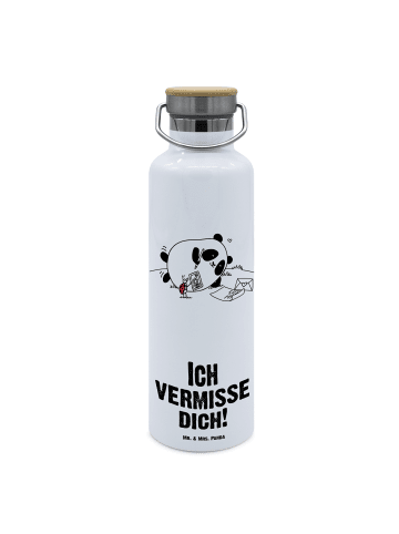 Mr. & Mrs. Panda Thermosflasche Panda Vermissen mit Spruch in Weiß