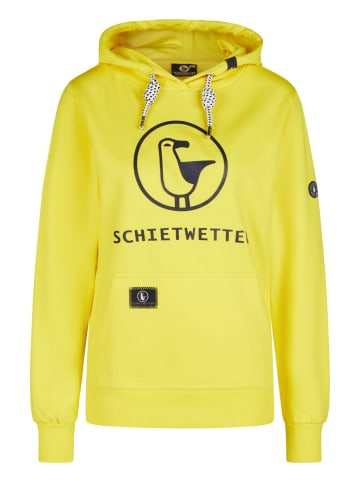SCHIETWETTER SCHIETWETTER Hoodie Logoprint Gerti in yellow/navy