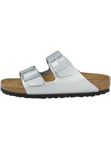 Birkenstock Sandale Arizona Birko-Flor normal in silber