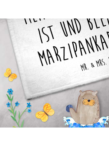 Mr. & Mrs. Panda Handtuch Smörle Rodeln mit Spruch in Weiß