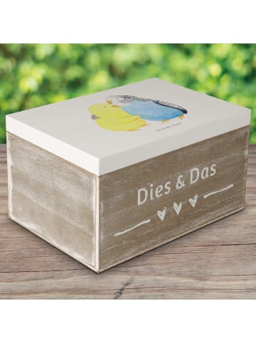 Mr. & Mrs. Panda Box Wellensittich Liebe ohne Spruch in Weiß