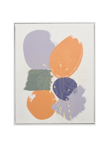 GIFTDECOR Bild in einem weißen Rahmen SOLARA Motiv Kreise in Mehrfarben, 40 x 3 x 70 cm