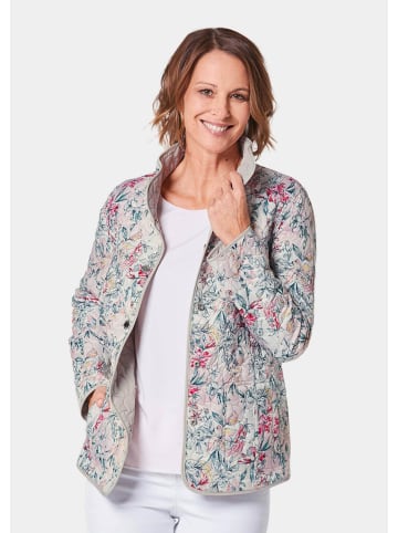 GOLDNER Druckwendejacke Wattierte Wendejacke mit Druckmuster in rosé / grau / gemustert