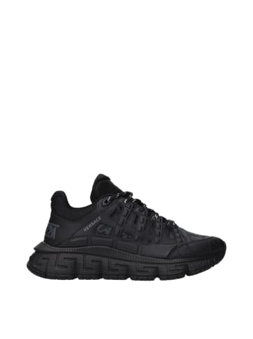 Versace Schwarz Stoff Athletik Sneaker