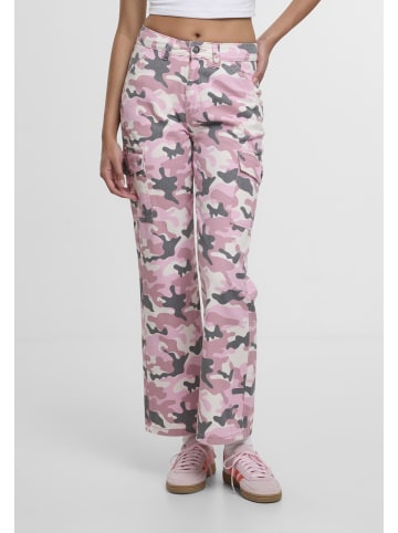 DEF DEF DEF Straight Fit Jeans in pink camo