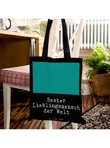 Mr. & Mrs. Panda Strandtasche Pinguin Bester Lieblingsmensch der... in Schwarz