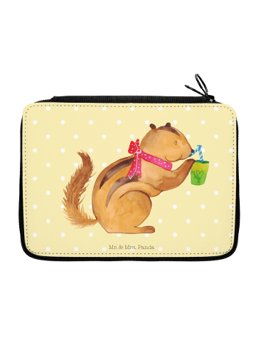 Mr. & Mrs. Panda Federmäppchen Eichhörnchen Smoothie ohne Spruch in Gelb Pastell