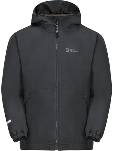 Jack Wolfskin 3 in 1 Funktions-Outdoorjacke ICELAND 3IN1 JACKET K in Schwarz