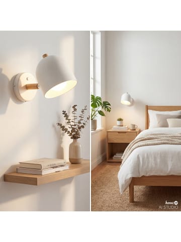 home24 Akku-Wandleuchte REA in Weiß