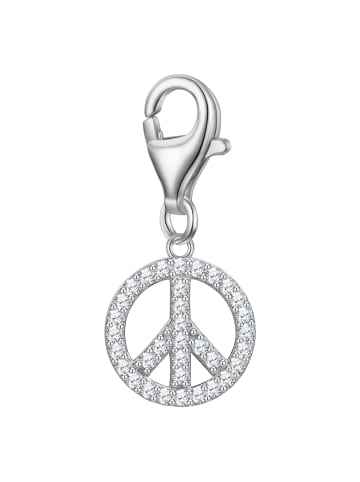 Glanzstücke München Charm Peace aus Sterling Silber mit Zirkonia in silber