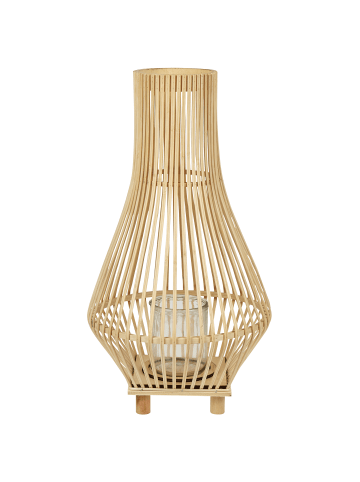 Beliani Laterne LEYTE in Braun - (W) 30 x (H) 58 x (L) 30 cm