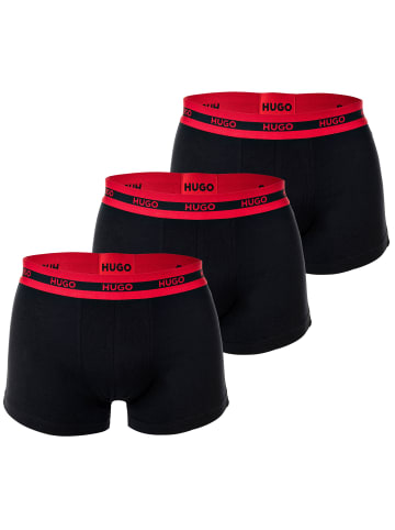 HUGO Boxershort 3er Pack in Schwarz