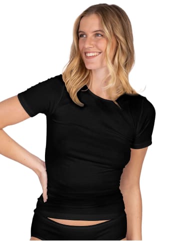 Nina von C. Halbarm Shirt in schwarz