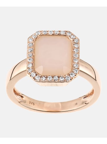 Diamant L'éternel Ring aus 375 Roségold mit Diamant mit Opal