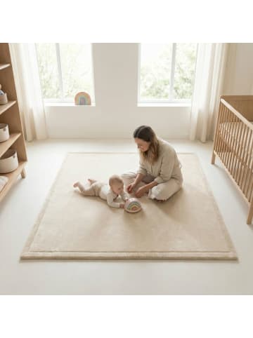 SanoSoft Sanosoft samtweicher & kuscheliger Krabbelteppich Sand/Beige 160x230cm