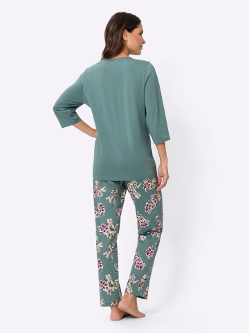 Sieh an! Schlafanzug in jade-bedruckt