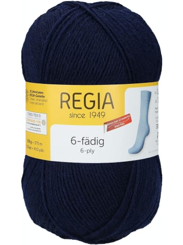 Regia Handstrickgarne 6-fädig Uni, 150g in Marine