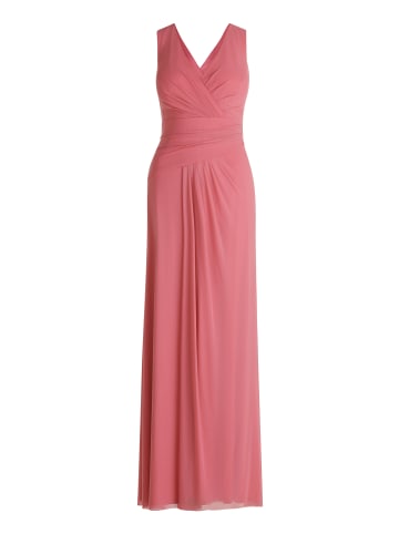 Vera Mont Abendkleid mit V-Ausschnitt in Rose Pink