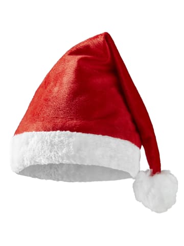 tectake Pudelmütze, Größe 56, Höhe: ca. 47 cm, Weihnachtsmütze aus Plüsch