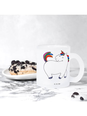 Mr. & Mrs. Panda Teetasse Einhorn Stolzieren ohne Spruch in Transparent