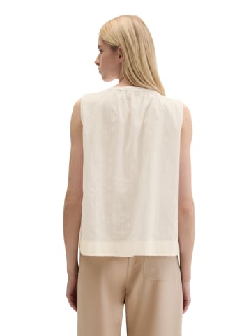 Marc O'Polo Ärmellose Bluse regular in White Cotton