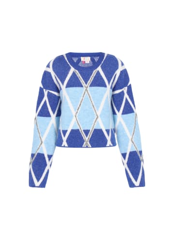 IZIA Women Sweater in navy light blue