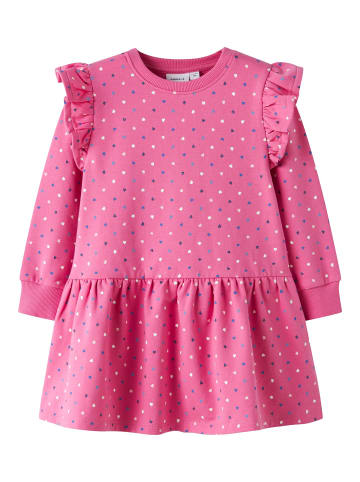 name it Sweatkleid NMFOEANA LS SWE DRESS BRU in pink power