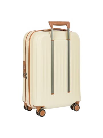 BRIC`s Taormina 4 Rollen Trolley S 57 cm mit Dehnfalte cream