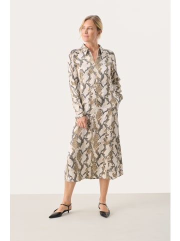 PART TWO Kleid LamiyaPW Gerade Passform in French Oak Snake Print