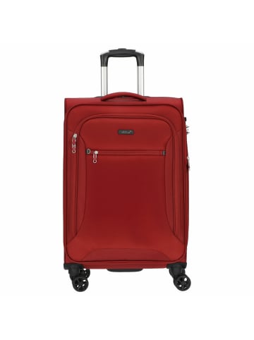 D&N Travel Line 6404 - 4-Rollen-Trolley M 68 cm in bordeaux