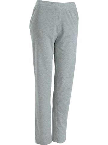 Erwin Müller Sweat Freizeithose, lang in grau meliert