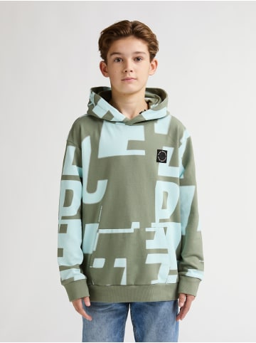 Petrol Industries Hoodie mit Allover-Print Laguna in Grün