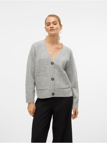Vero Moda Strickjacke in Light Grey Melange