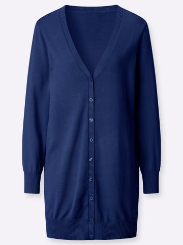 WITT WEIDEN Long-Strickjacke in royalblau