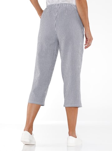 Sieh an! Caprihose in dunkelblau-gestreift