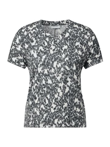Cecil Ausbrenner T-Shirt mit Print in Weiß