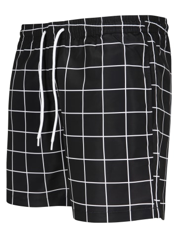 Urban Classics Beachwear - Bottom in black/white