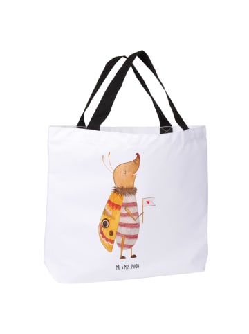 Mr. & Mrs. Panda Schultertasche Nachtfalter Fähnchen ohne Spruch in Weiß