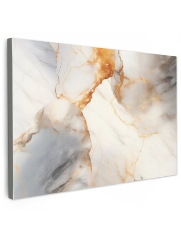 OnlyWow Leinwand Bilder Abstrakte Kunst Marmoroptik