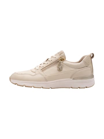 Jana Sneaker aus Leder Beige