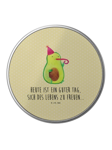 Mr. & Mrs. Panda Aufbewahrungsbehälter Avocado Feier mit Spruch in Gelb Pastell