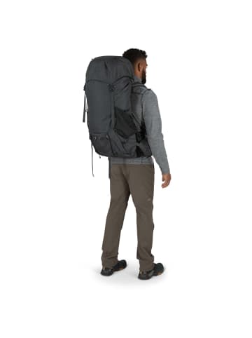 Osprey Rook 50 - Trekkingrucksack 75 cm (histosol brown/rhino grey) in dark charcoal/silver lining