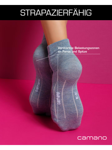 camano Kurzsocken 7er Pack grey