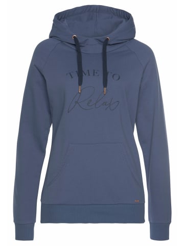 LASCANA Kapuzensweatshirt in graublau