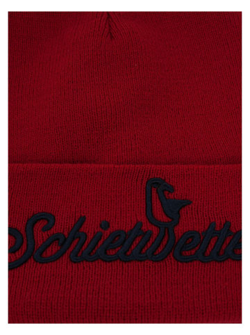 SCHIETWETTER Wintermütze Beanie "Schietwetter" in rot