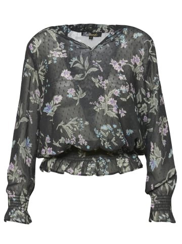 KOROSHI LANGÄRMELBLUSE in schwarz