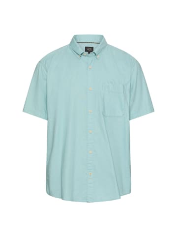 Camel Active Kurzarmhemd aus Leinenmix in Ozeangrün