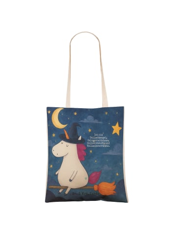Mr. & Mrs. Panda Einkaufstasche Einhorn Hexe Design mit Spruch in Weiß