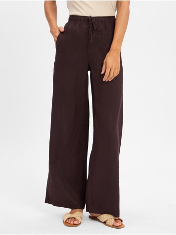 OPUS Leinenhose Mileni Linen in schoko