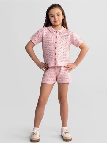 Minoti 2-tlg T-Shirt & Shorts 30KNIT150 in hellpink
